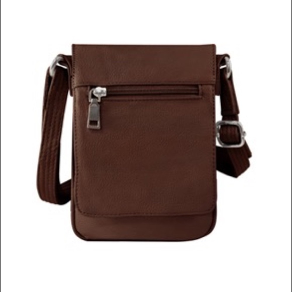 Roma Leather Concealed Carry crossbody purse